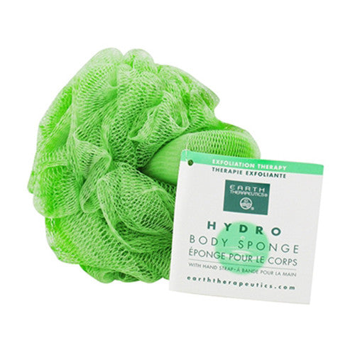 Earth Therapeutics Hydro Body Bath Sponge With Hand Strap, Light Green